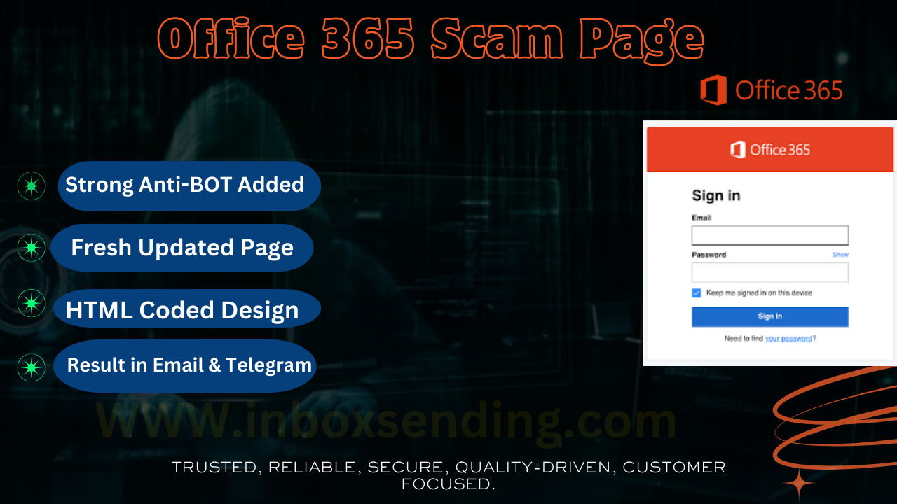 Office 365 Scam page