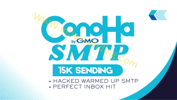 Hacked Conoha Japan SMTP | 10k Daily Limit