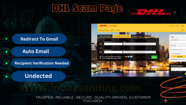 DHL Scam Page