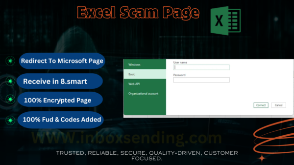 Excel Scam page