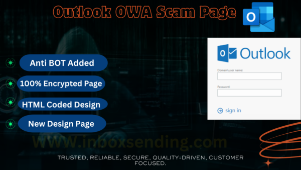 Outlook Scam page