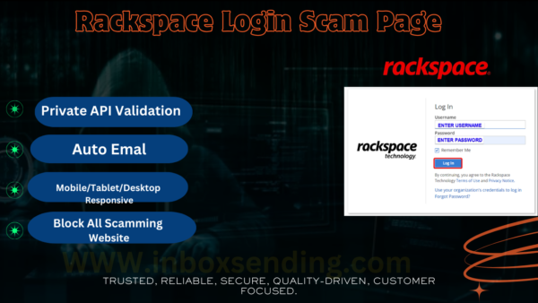 Rackspace Login scam page